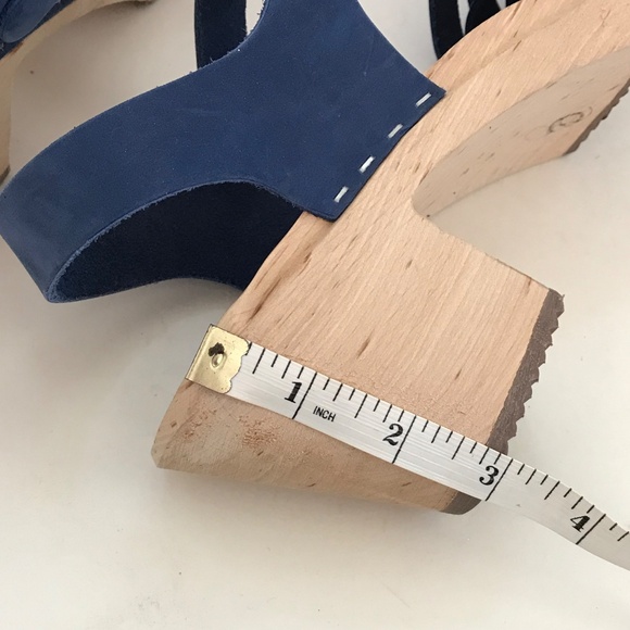 LOTTA’S From Stockholm Clog Sandals Peep Toe Blue Women’s Size 10.5 EU 42 - Picture 15 of 16